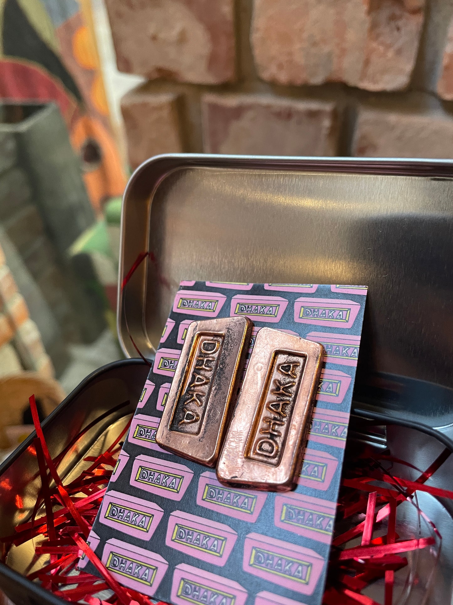 Dhaka Brick Earrings (Copper Plated) -SOLD OUT