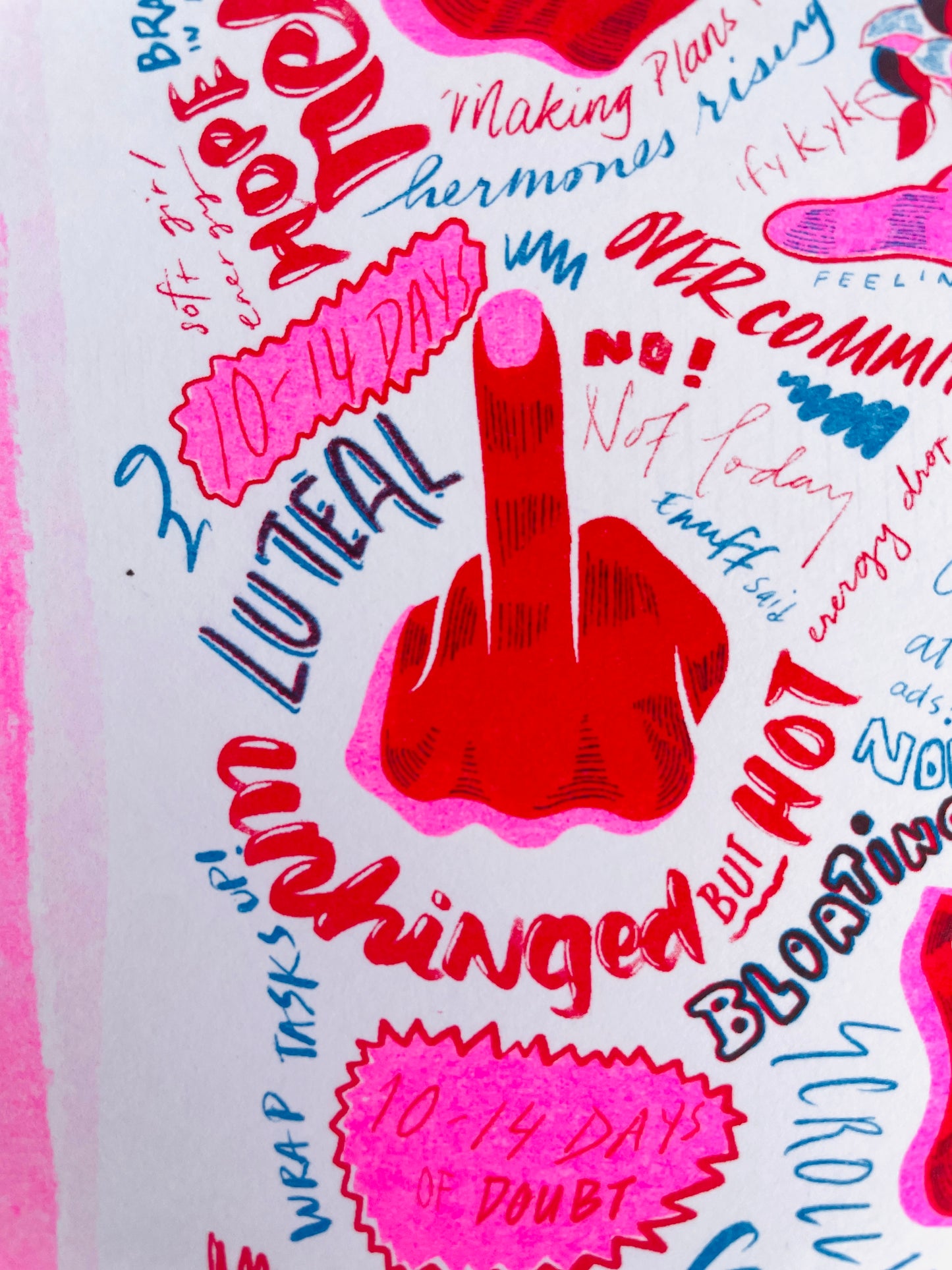 Hermonal Gang Signs - Riso Print