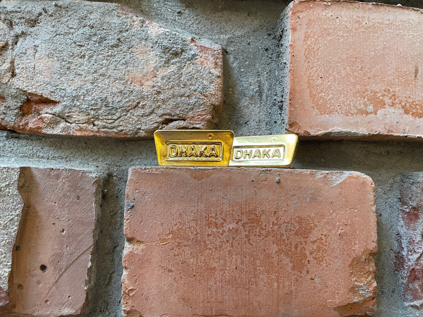 Dhaka Brick Earrings (Gold Plated) (sold out)