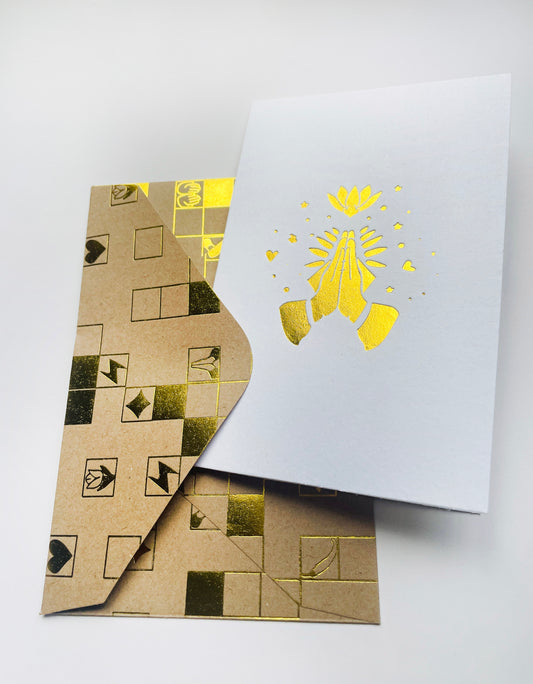 Sorry Please Thankyou Greeting Card with Envelope
