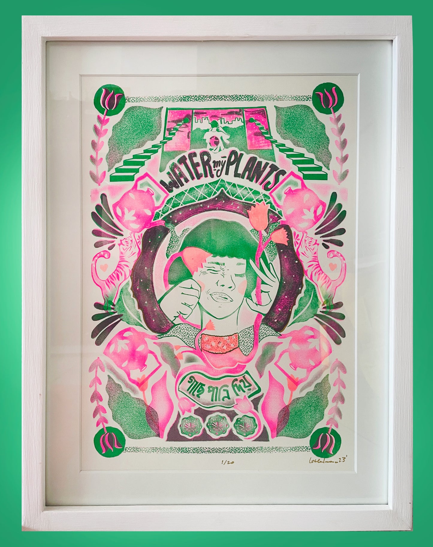 Water My Plants Riso Print (A3)